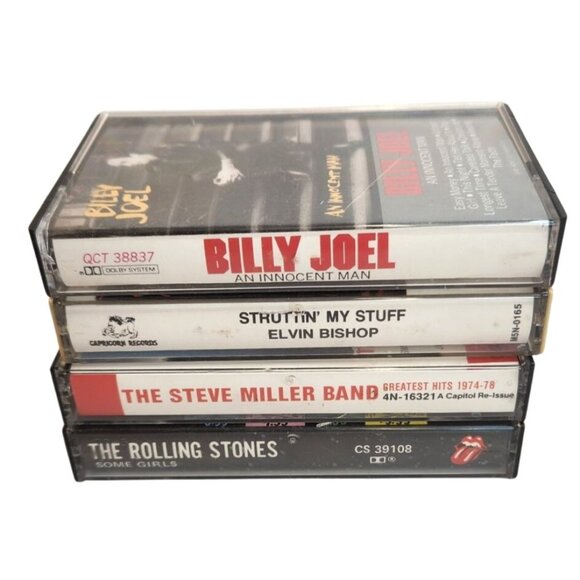 The Rolling Stones Steve Miller Billy Joel Elvin Bishop Cassette Bundle Tested - Picture 15 of 16